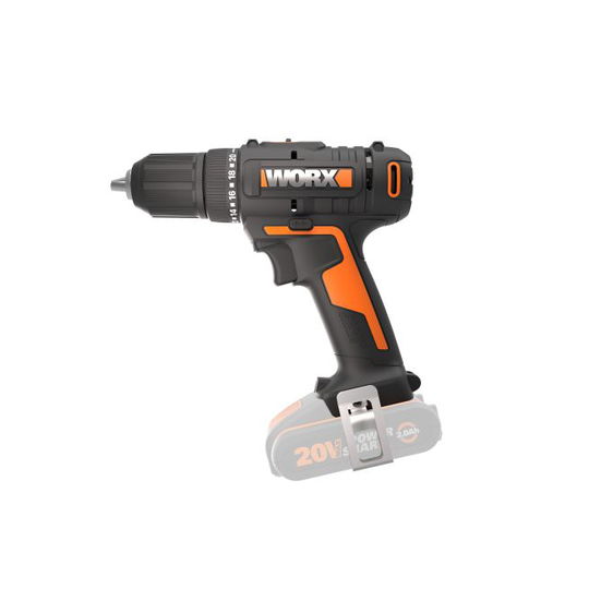 Worx 20V Skruemaskine, 40Nm, 1x2.0Ah, solo