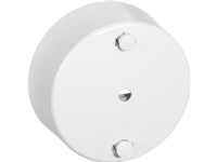 LAURITZ KNUDSEN Clips-roset 3 leder Ø 80 mm hvid