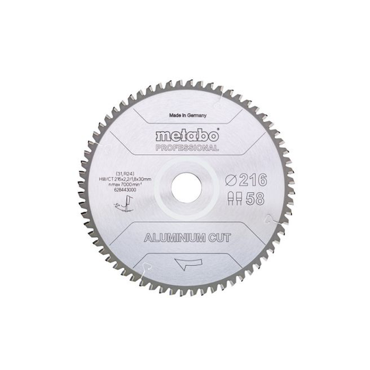 Metabo 4061792173835 - 628447000 Rundsavklinge aluminium cut, kvalitet professional, til semistationære rundsav