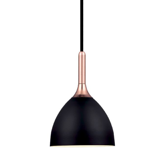Halo Design BELLEVUE Pendel Ø14 sort / kobber - 741687