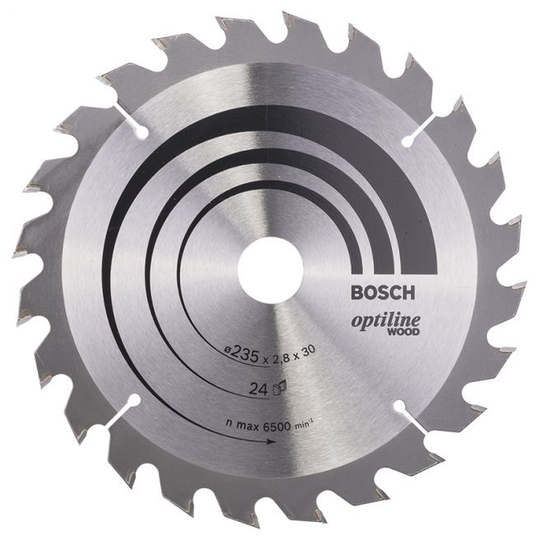 Bosch Rundsavsklinge.optiline 235x2,8x30mm 24t - 2608640725
