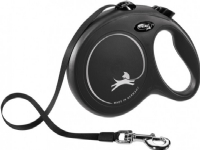 Flexi New Classic L, Hund, Fleksibel hundesnor, Sort, Tape, 50 kg, Monokromatisk