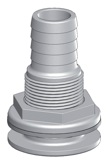 Tru-design Skroggen. m/slangestuds 1/2 13mm hvid Komposit