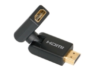 ICIDU - HDMI roterende adapter - HDMI han til HDMI hun - sort