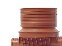 Rense-insp.brønd 315-160mm T1 - lige gennemløb. Uponor PP