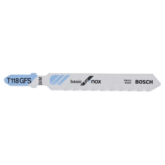 Bosch Stiksavklinge T118gfs T. Metal/inox 5stk - 2608636496