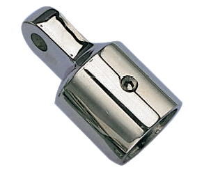 Rørende beslag sprayhood rustfrit 25 mm.