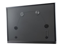 DELTACO ARM-1104 - Beslag - Ultra Slim Fixed - for TV / monitor - plastik, aluminium, koldvalset stål, stål wire - blank grå - skærmstørrelse: 37-70