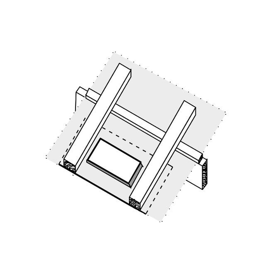Tacodan Undertagsflange 150 X 150 Mm 15/45gr. Sort