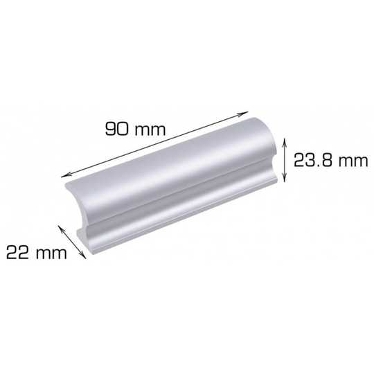 Home-it vinduesgreb 90 x 22 x 23,8 mm aluminium
