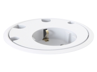 Kondator 935-PD11W, Basis, Hvid, 1 AC stikkontakt(er), Type F, Type F, 4 x cable feedthrough