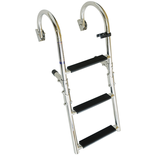 Badestige 3 Trin, Poleret Rustfri Stål 228x670mm